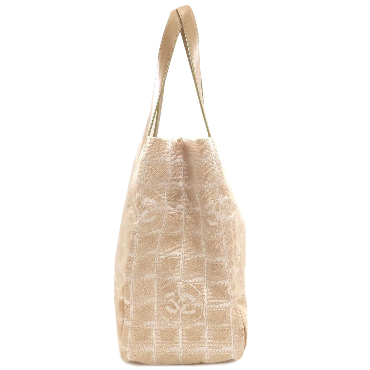 CHANEL New Travel Line MM Tote Bag Nylon jacquard Ladies [Used]