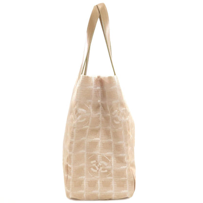 CHANEL New Travel Line MM Tote Bag Nylon jacquard Ladies [Used]