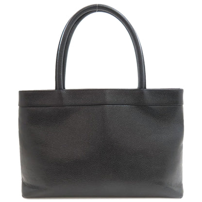CHANEL COCO Mark GoldHardware Tote Bag Grained Calfskin Skin Ladies [Used]