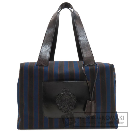 CELINE Stripe Handbag Canvas Ladies [Used]
