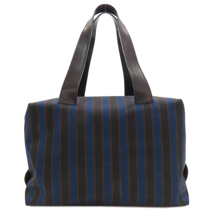 CELINE Stripe Handbag Canvas Ladies [Used]
