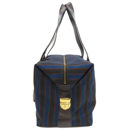 CELINE Stripe Handbag Canvas Ladies [Used]