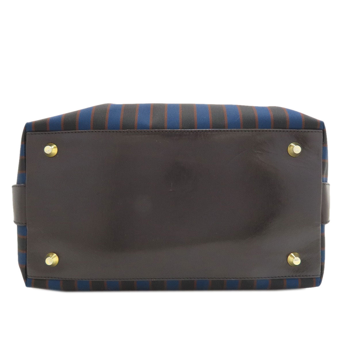 CELINE Stripe Handbag Canvas Ladies [Used]