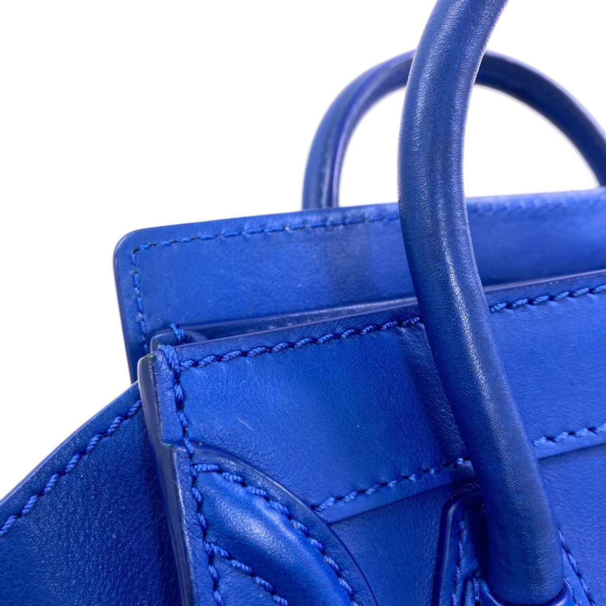 CELINE Luggage nano 2 WAY Handbag Calf Ladies [Used]
