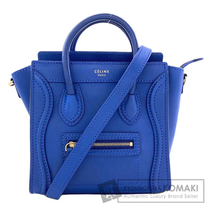 CELINE Luggage nano 2 WAY Handbag Calf Ladies [Used]