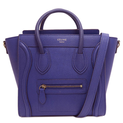 CELINE Luggage nano 2 WAY Handbag Calf Ladies [Used]
