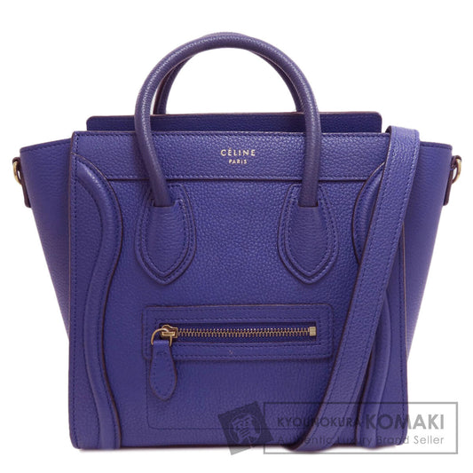 CELINE Luggage nano 2 WAY Handbag Calf Ladies [Used]
