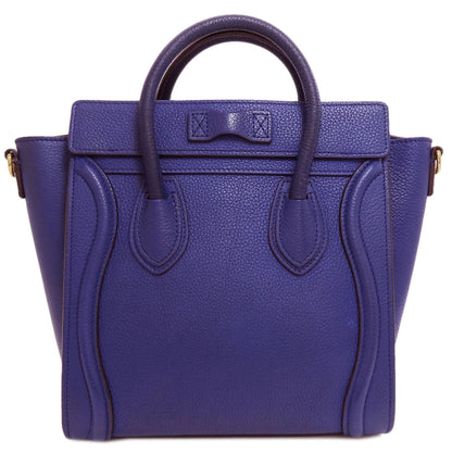 CELINE Luggage nano 2 WAY Handbag Calf Ladies [Used]