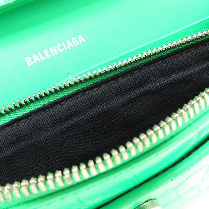 BALENCIAGA 656050 Hourglass Embossed Chain Wallet Long wallet (with coin pocket) Calf Ladies [Used]