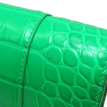 BALENCIAGA 656050 Hourglass Embossed Chain Wallet Long wallet (with coin pocket) Calf Ladies [Used]