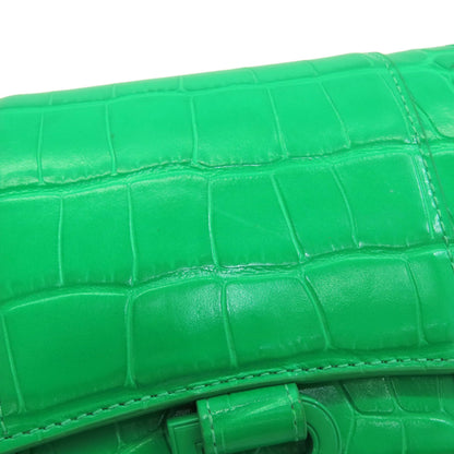 BALENCIAGA 656050 Hourglass Embossed Chain Wallet Long wallet (with coin pocket) Calf Ladies [Used]
