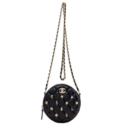 CHANEL Chain pouch icon Matelasse GoldHardware Shoulder Bag Lambskin Ladies [Used]