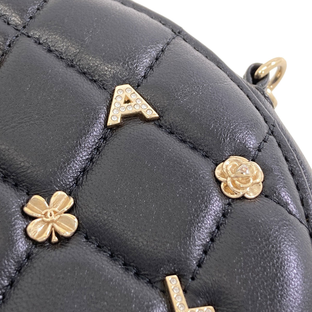 CHANEL Chain pouch icon Matelasse GoldHardware Shoulder Bag Lambskin Ladies [Used]