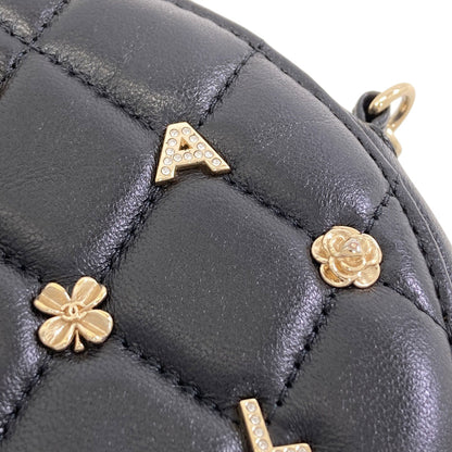 CHANEL Chain pouch icon Matelasse GoldHardware Shoulder Bag Lambskin Ladies [Used]