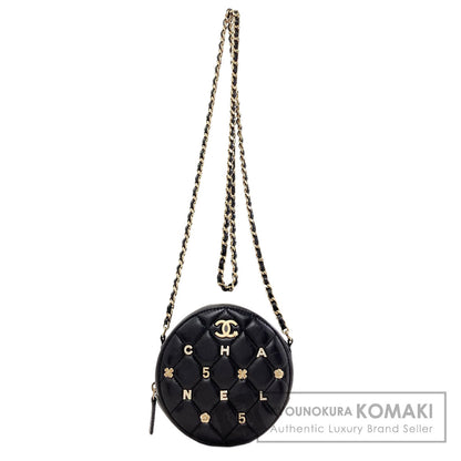 CHANEL Chain pouch icon Matelasse GoldHardware Shoulder Bag Lambskin Ladies [Used]
