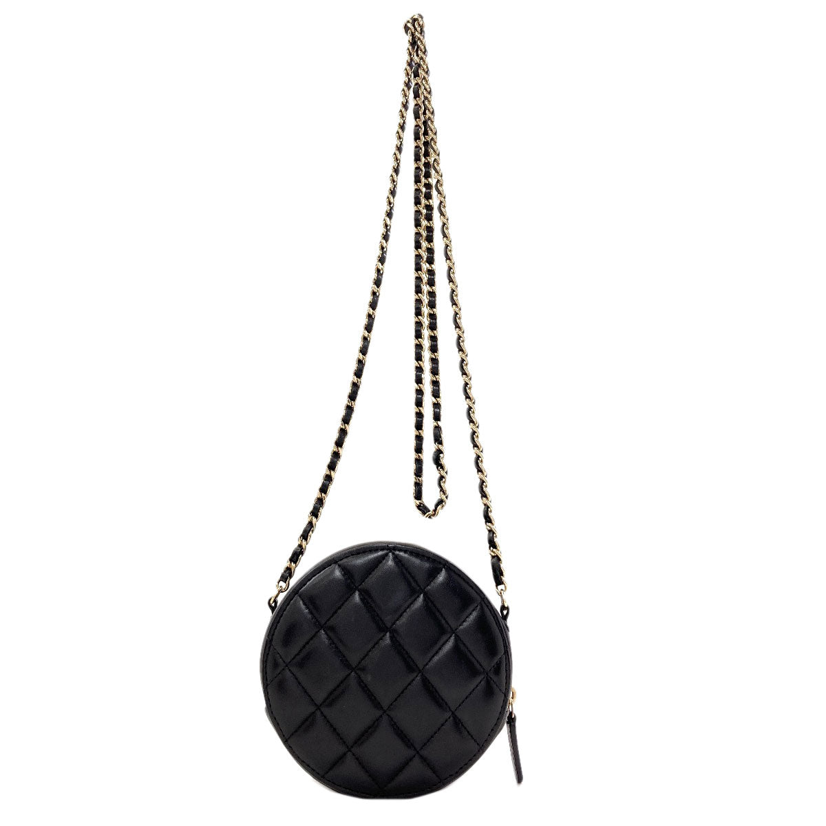 CHANEL Chain pouch icon Matelasse GoldHardware Shoulder Bag Lambskin Ladies [Used]