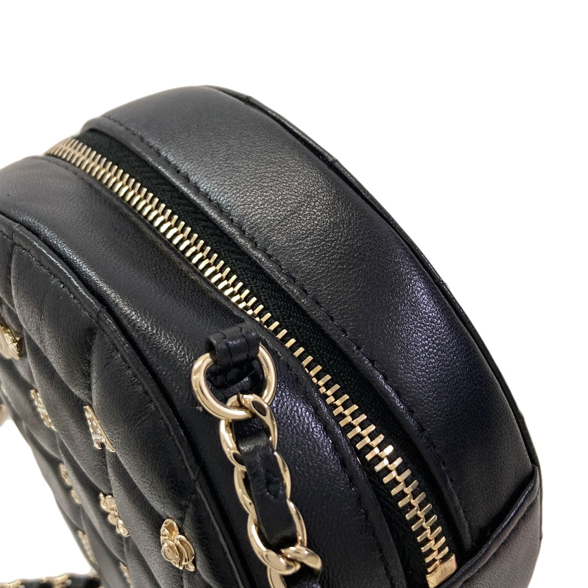 CHANEL Chain pouch icon Matelasse GoldHardware Shoulder Bag Lambskin Ladies [Used]