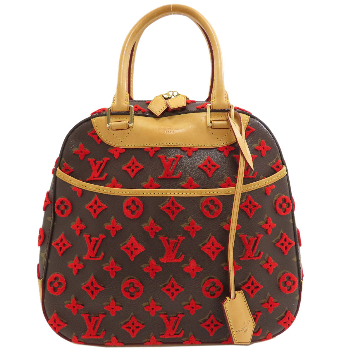 LOUIS VUITTON M40922 Deauville cube Handbag Monogram toughage Ladies [Used]