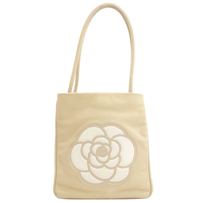 CHANEL Camellia GoldHardware Tote Bag Lambskin Ladies [Used]