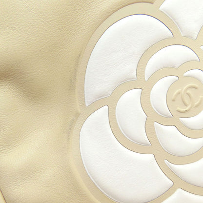 CHANEL Camellia GoldHardware Tote Bag Lambskin Ladies [Used]