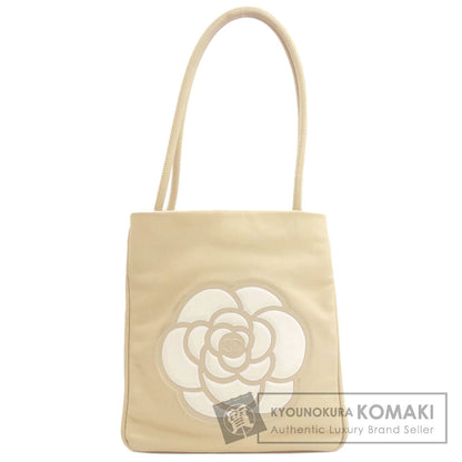 CHANEL Camellia GoldHardware Tote Bag Lambskin Ladies [Used]