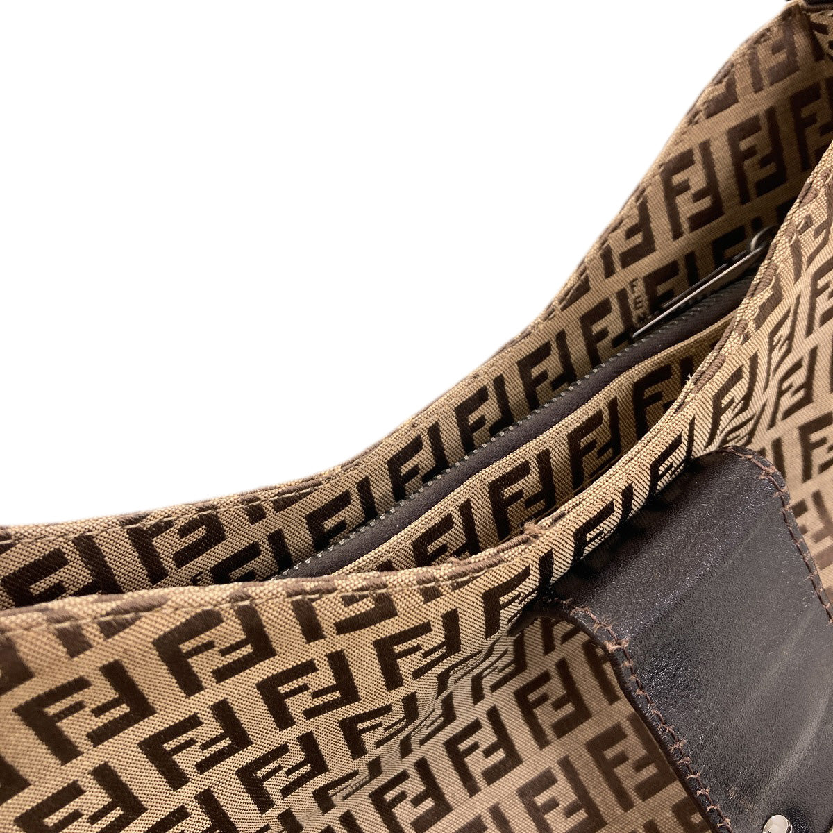 FENDI Zucchino mamma bucket Tote Bag Canvas Ladies [Used]
