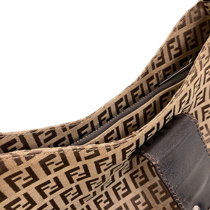 FENDI Zucchino mamma bucket Tote Bag Canvas Ladies [Used]
