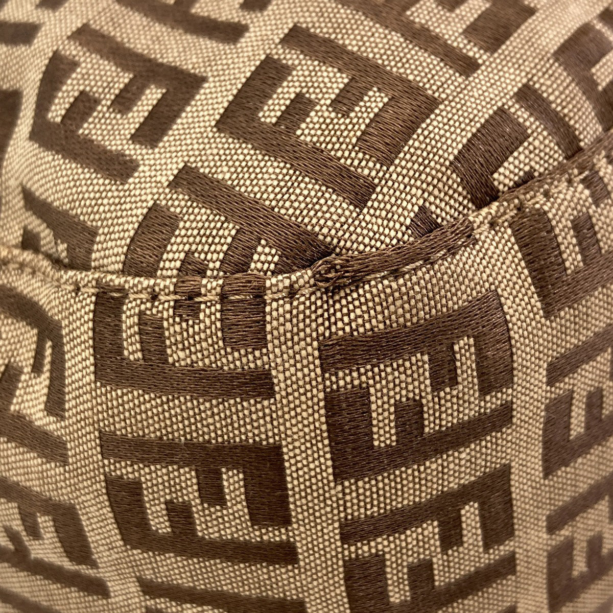 FENDI Zucchino mamma bucket Tote Bag Canvas Ladies [Used]