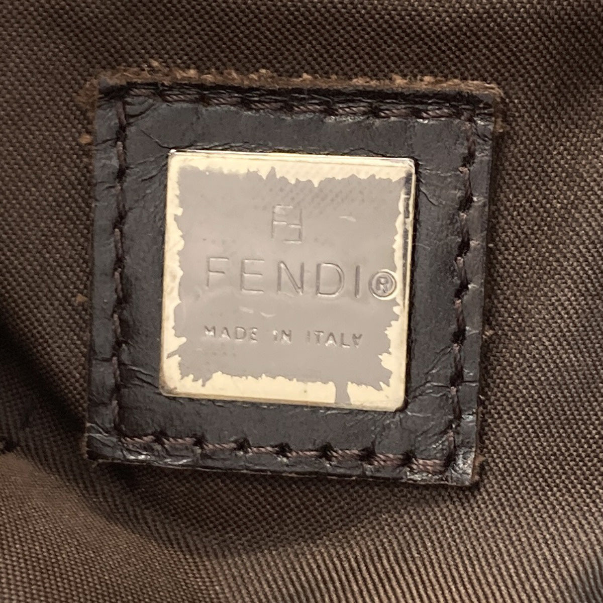 FENDI Zucchino mamma bucket Tote Bag Canvas Ladies [Used]