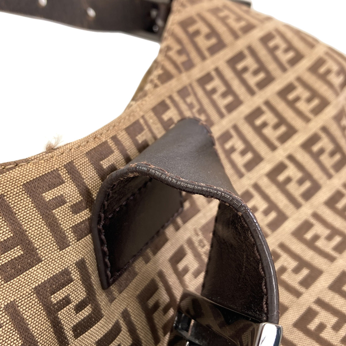 FENDI Zucchino mamma bucket Tote Bag Canvas Ladies [Used]