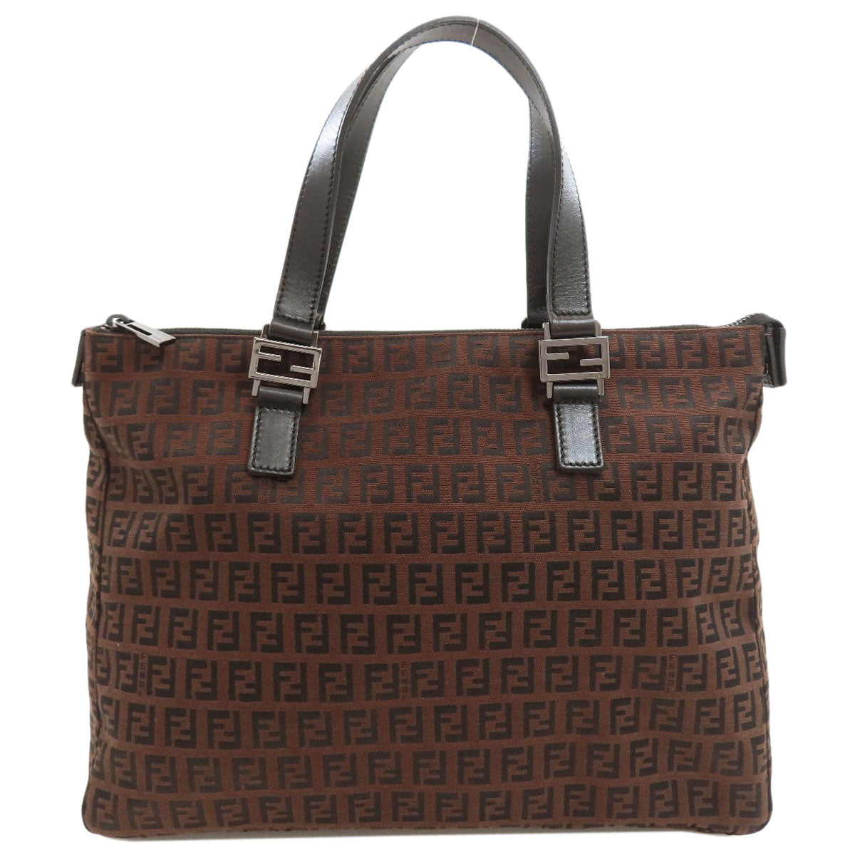 FENDI Zucchino Tote Bag Canvas LeatherLadies [Used]