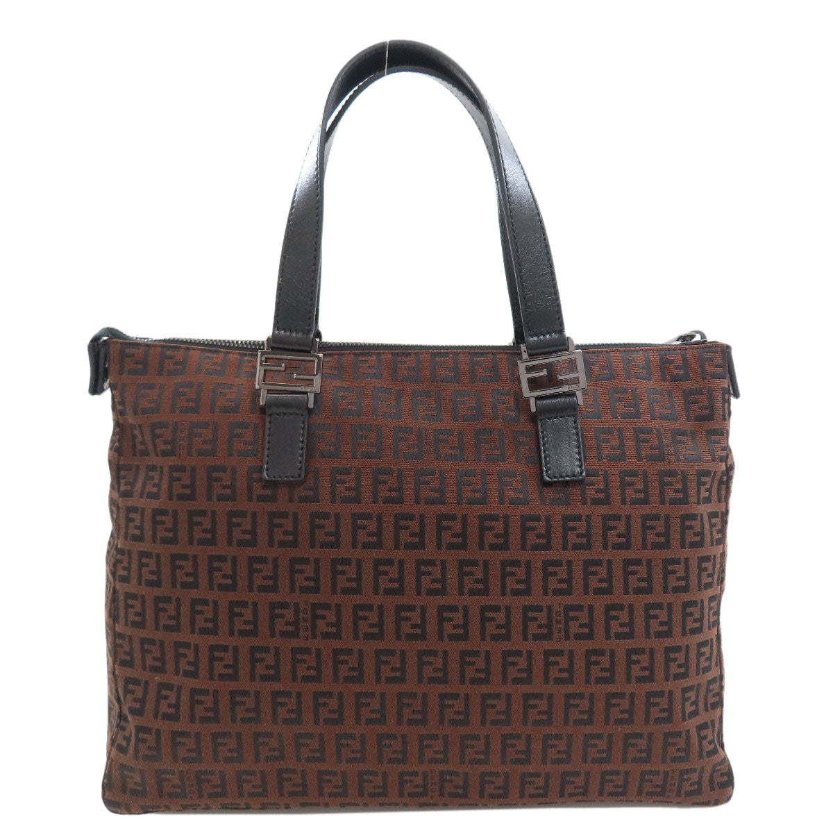 FENDI Zucchino Tote Bag Canvas LeatherLadies [Used]