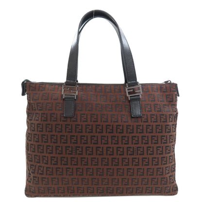 FENDI Zucchino Tote Bag Canvas LeatherLadies [Used]