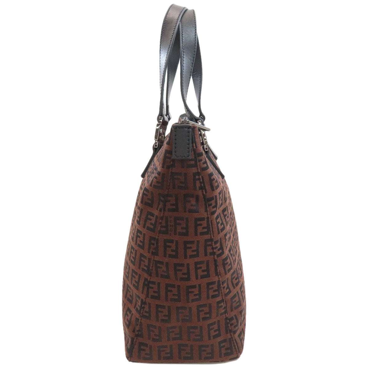 FENDI Zucchino Tote Bag Canvas LeatherLadies [Used]