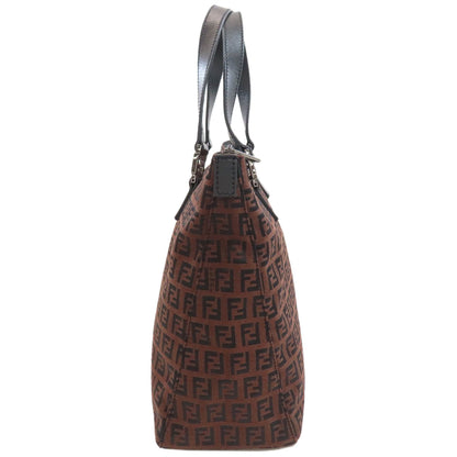 FENDI Zucchino Tote Bag Canvas LeatherLadies [Used]