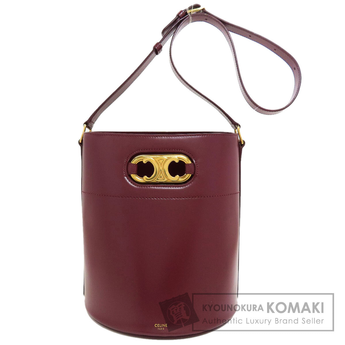 CELINE Mayon Triomphe Shoulder Bag Calf Ladies [Used]