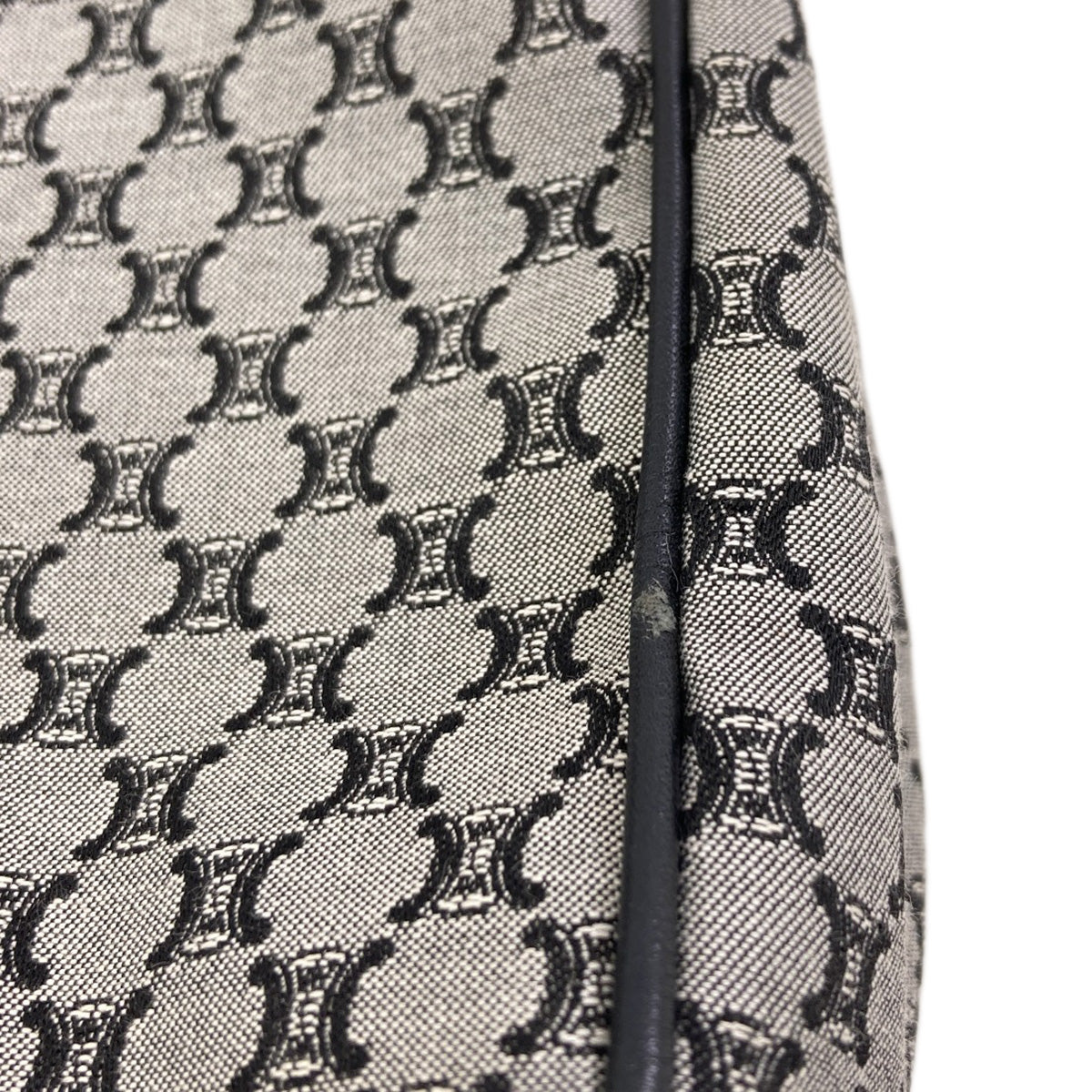CELINE Macadam pattern Handbag Canvas LeatherLadies [Used]