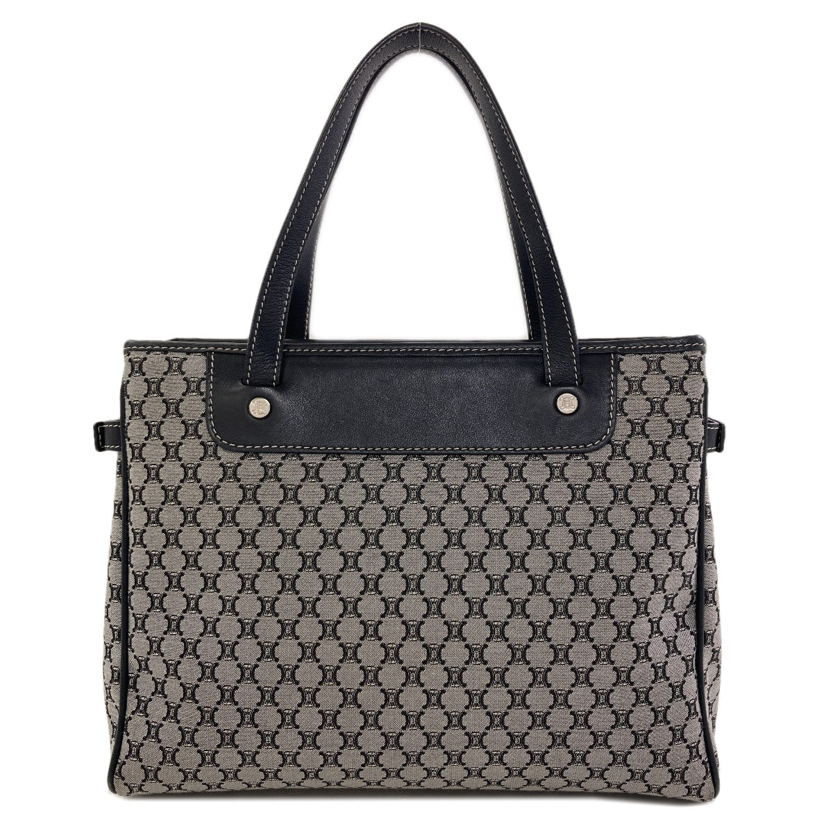 CELINE Macadam pattern Handbag Canvas LeatherLadies [Used]