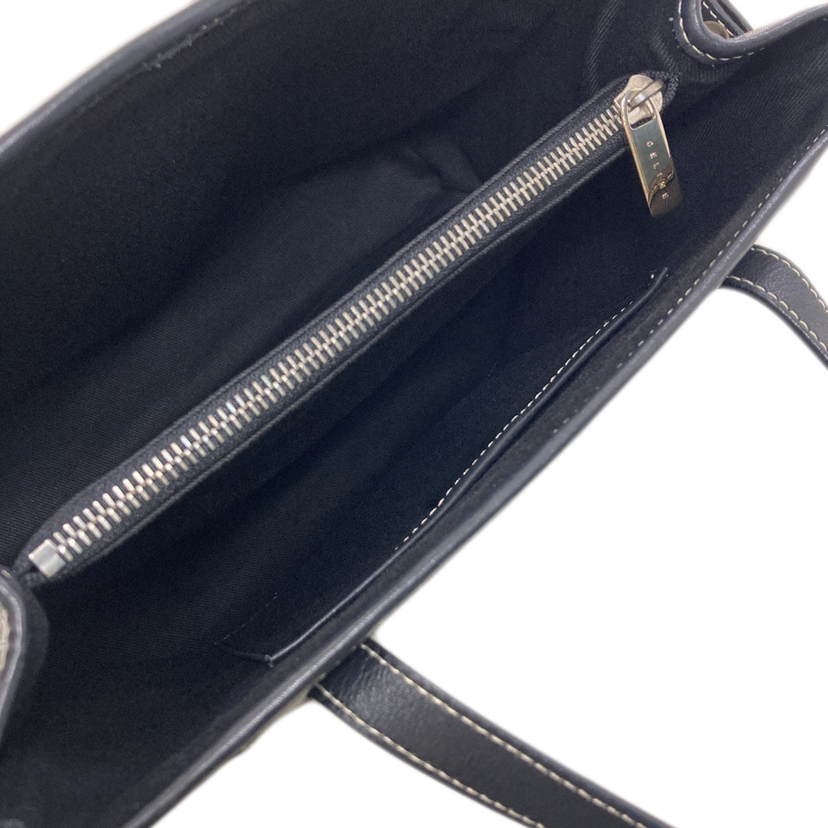CELINE Macadam pattern Handbag Canvas LeatherLadies [Used]