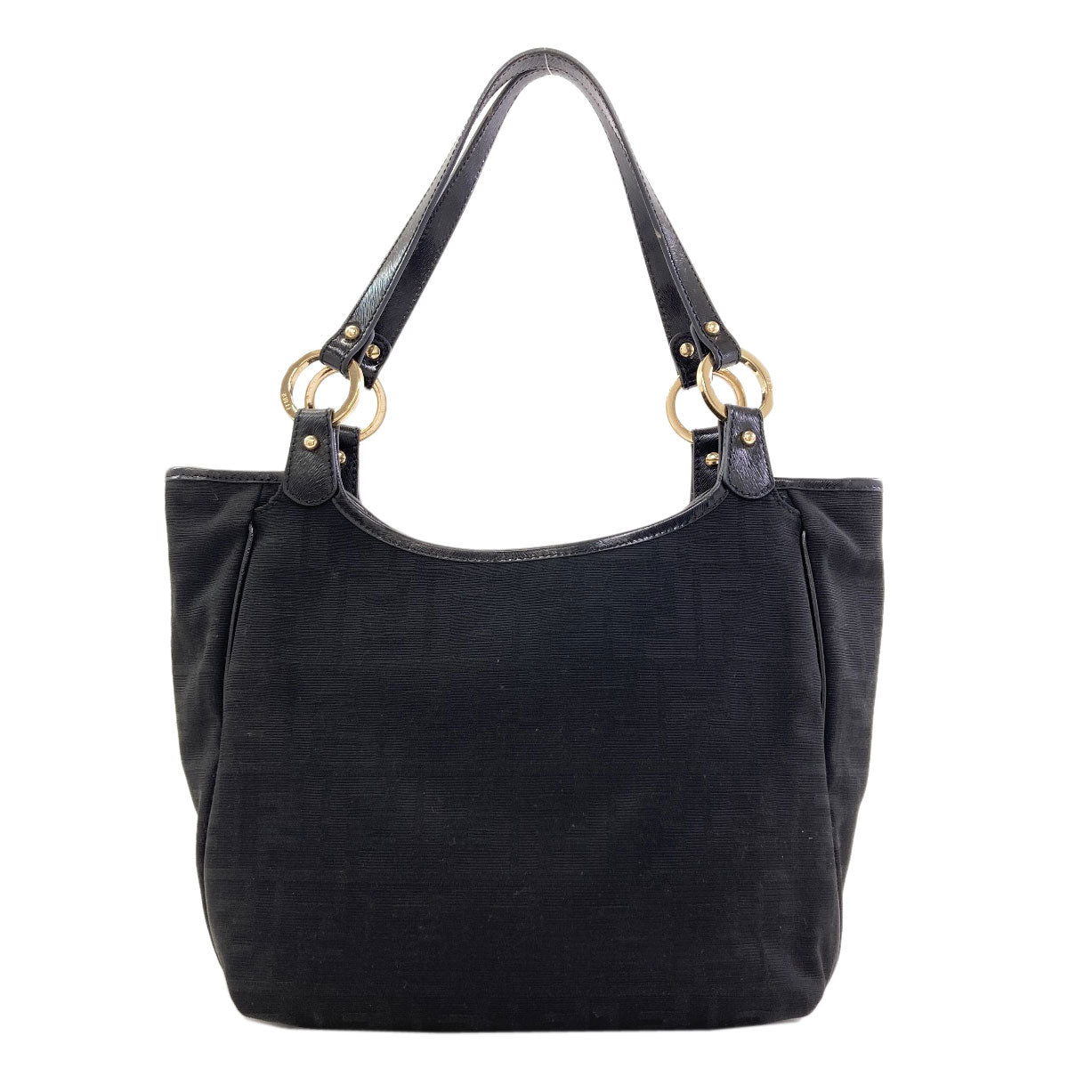 FENDI Zucca pattern Handbag Canvas LeatherLadies [Used]