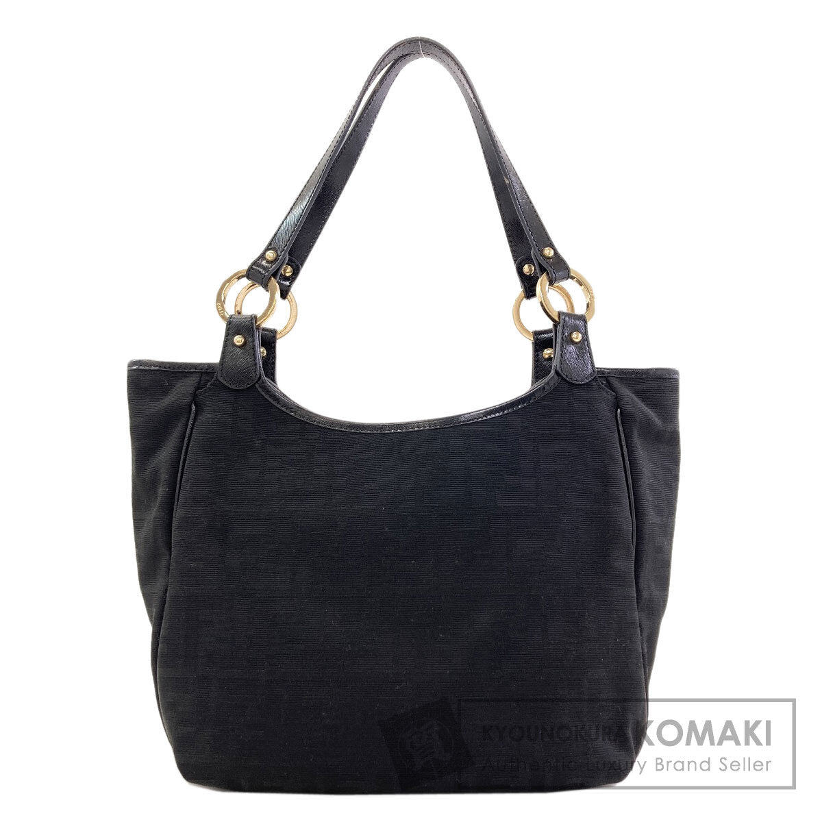 FENDI Zucca pattern Handbag Canvas LeatherLadies [Used]