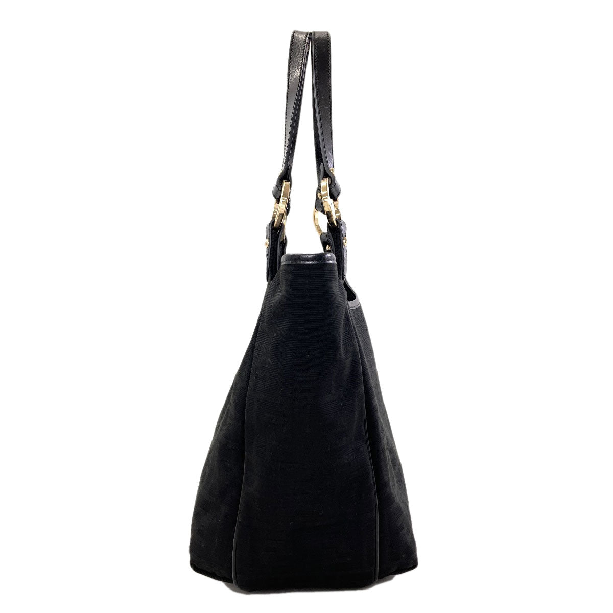 FENDI Zucca pattern Handbag Canvas LeatherLadies [Used]