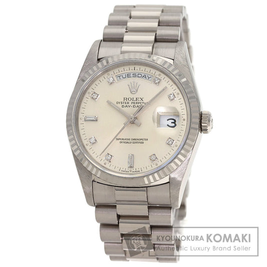 ROLEX Day Date 10P Diamond Watches 18239A K18 White Gold/K18 White Gold mens