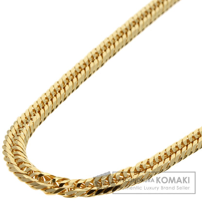 Curb chain Kihei triple 12 sides Necklace K18 Yellow Gold 30.2g　mens