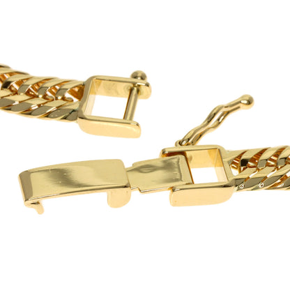 Curb chain Kihei triple 12 sides Necklace K18 Yellow Gold 30.2g　mens