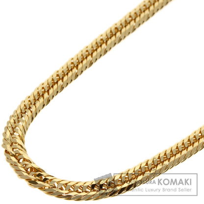 Curb chain Kihei triple 12 sides Necklace K18 Yellow Gold 30.4g　mens