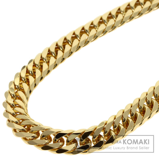 Curb chain Kihei W6 side Necklace K18 Yellow Gold 100g　mens