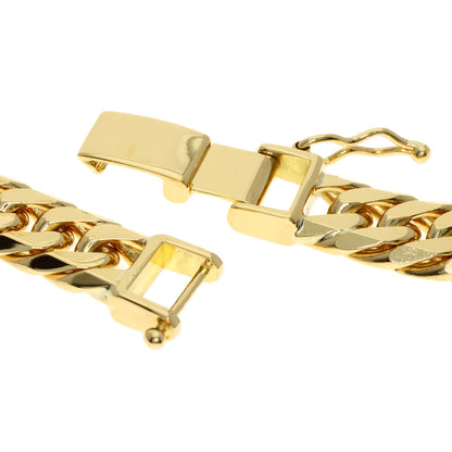 Curb chain Kihei W6 side Necklace K18 Yellow Gold 100g　mens