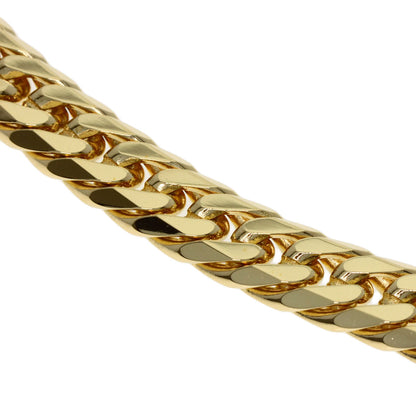 Curb chain Kihei W6 side Necklace K18 Yellow Gold 100g　mens