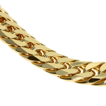 Curb chain Kihei W6 side Necklace K18 Yellow Gold 100g　mens